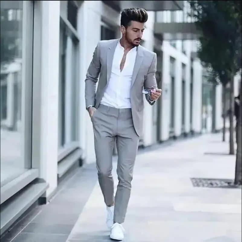 Casual Business Two Piece Slim Fit Suit