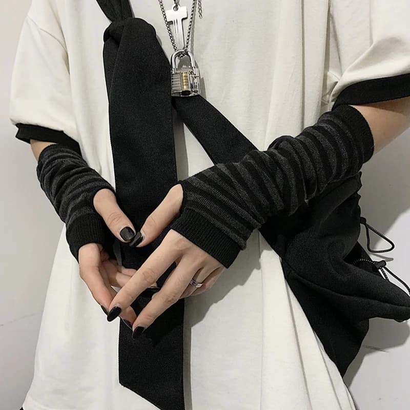 Fingerless Knit Arm Warmers
