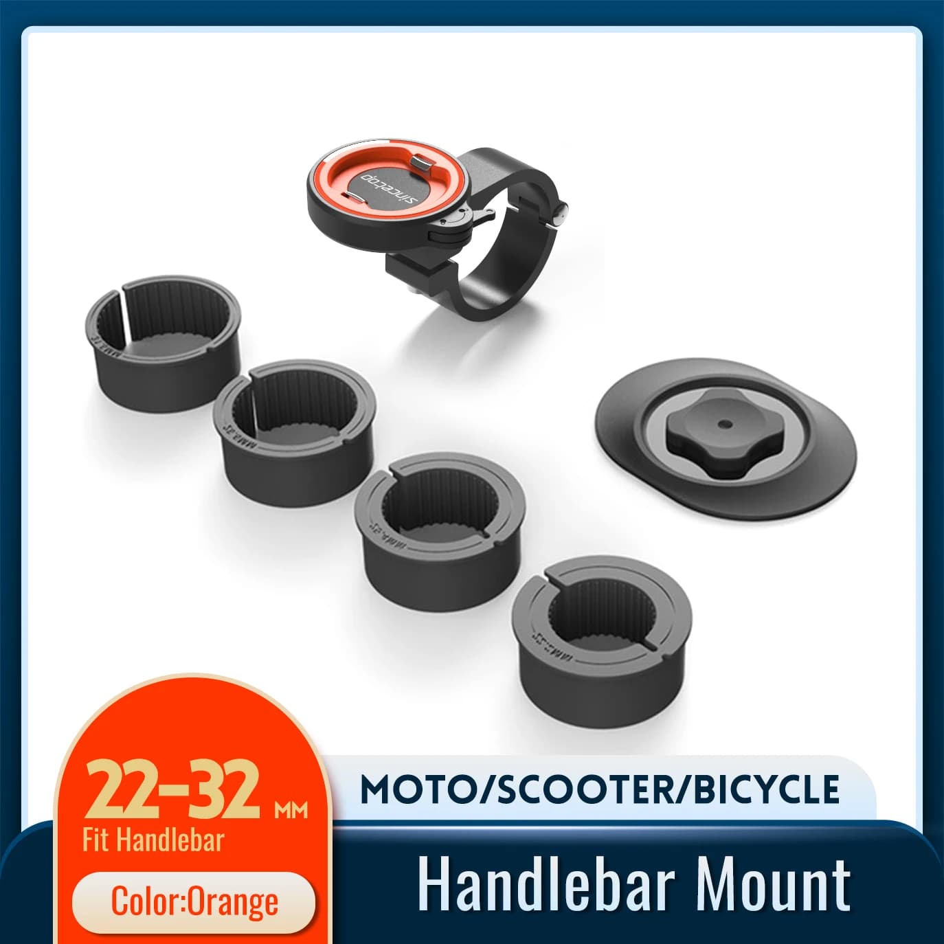 Bike Phone Holder, Motorcycle Handlebar Phone Mount,Quick Lock & Release Mountain/Road Bicycle/MTB/Scooter/Electric Phone Stand