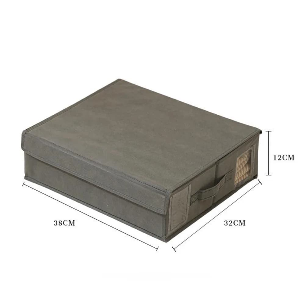 Foldable Bedding Storage Box with Clear Window