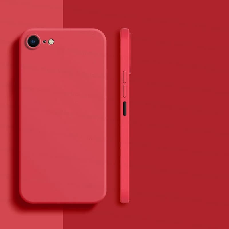 For iPhone 8 Case For iPhone SE 2022 2020 7 8 Plus Cover Case Luxury Shockproof Soft TPU Liquid Silicone Phone Back Cover Case