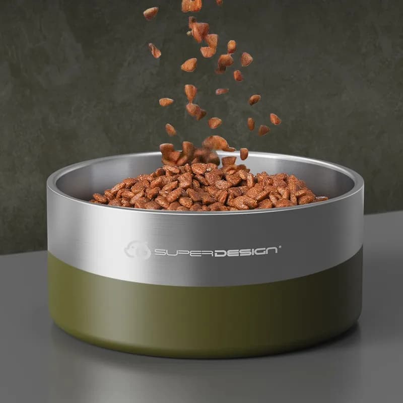 Stainless Steel Double Wall Insulated Pet Bowl