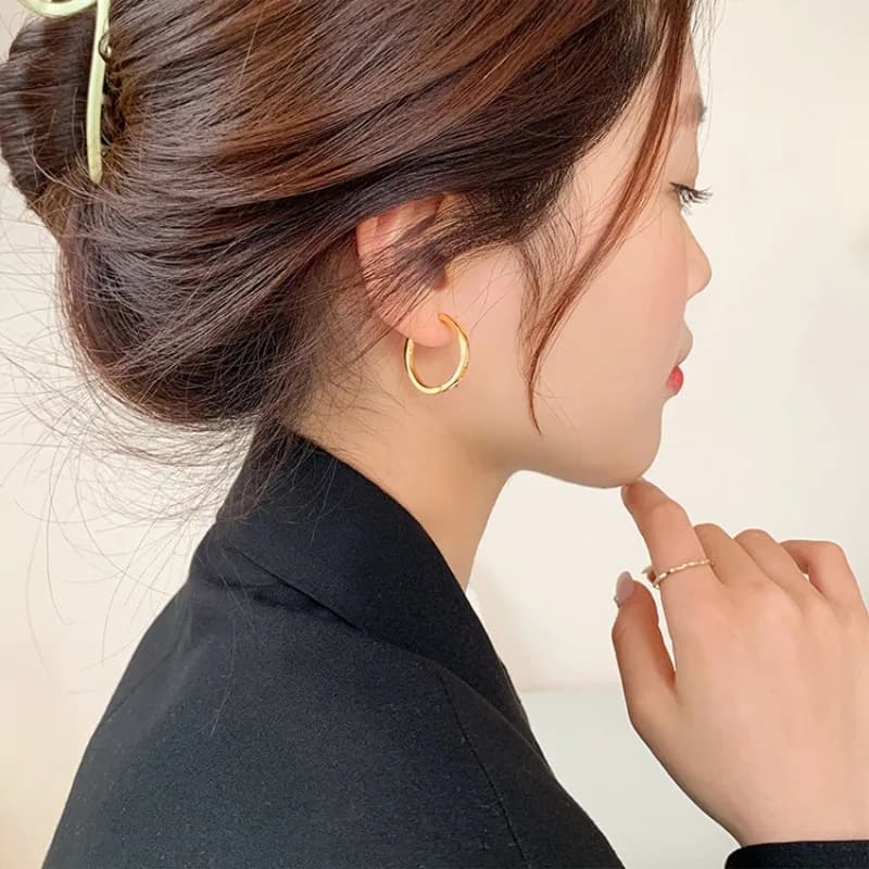 Big Round Hoop Earrings