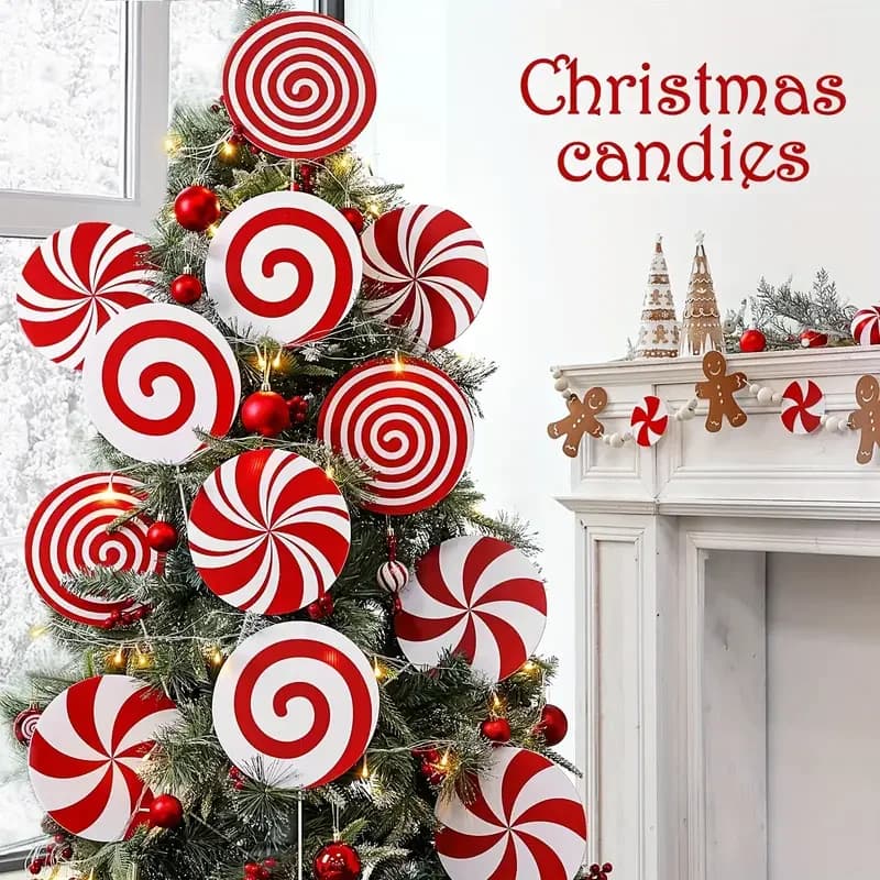 Peppermint Candy Christmas Tree Ornaments