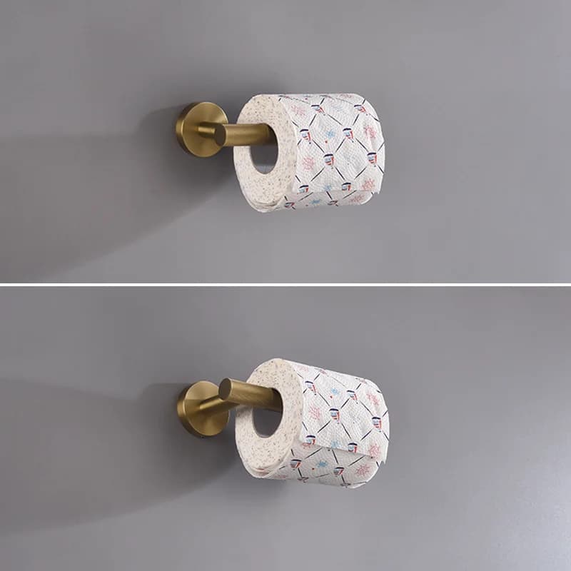 Bathroom Hardware Accessories Set Brushed Gold Knurled Brass Kit Towel Bar Ring Robe Hook Paper Holder Towel Ring Toilet Brush