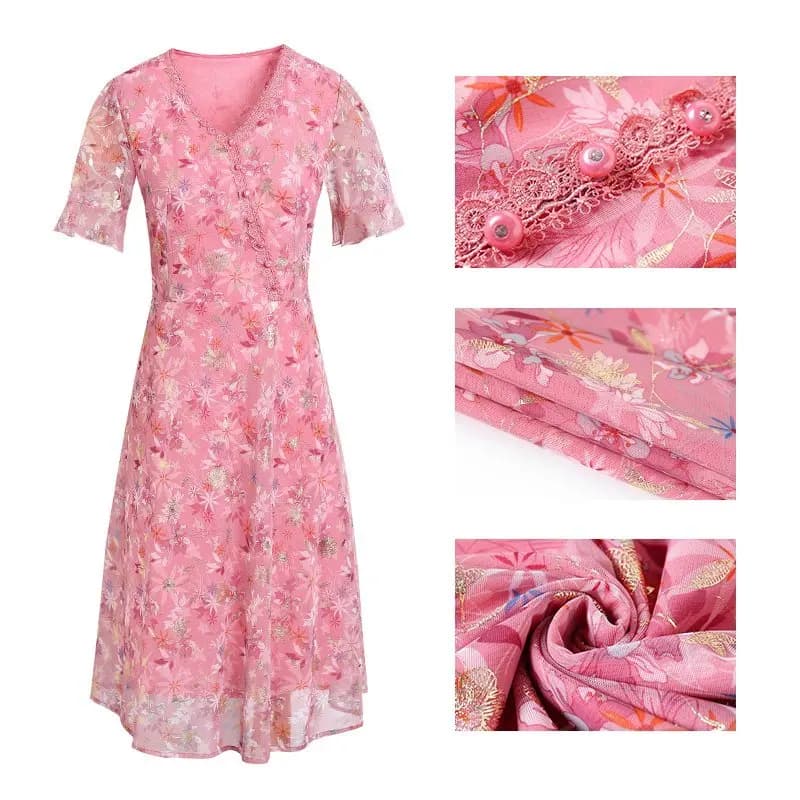 Women's Vintage Print Summer Dress