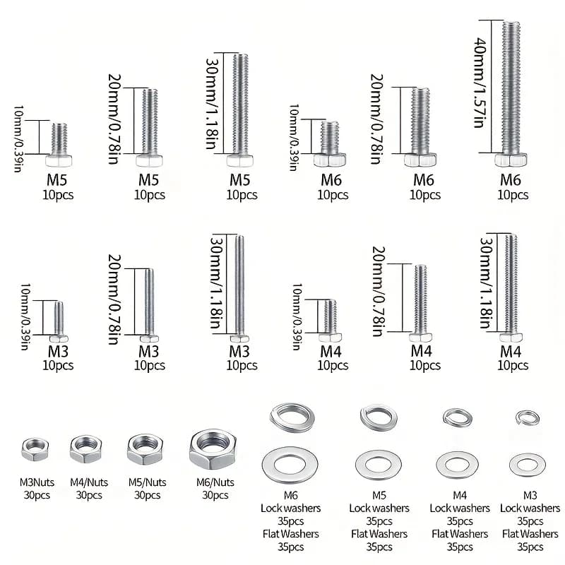 Stainless Steel Bolt Assortment Kit