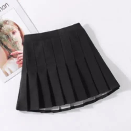Pleated Skort Set Girls White Black