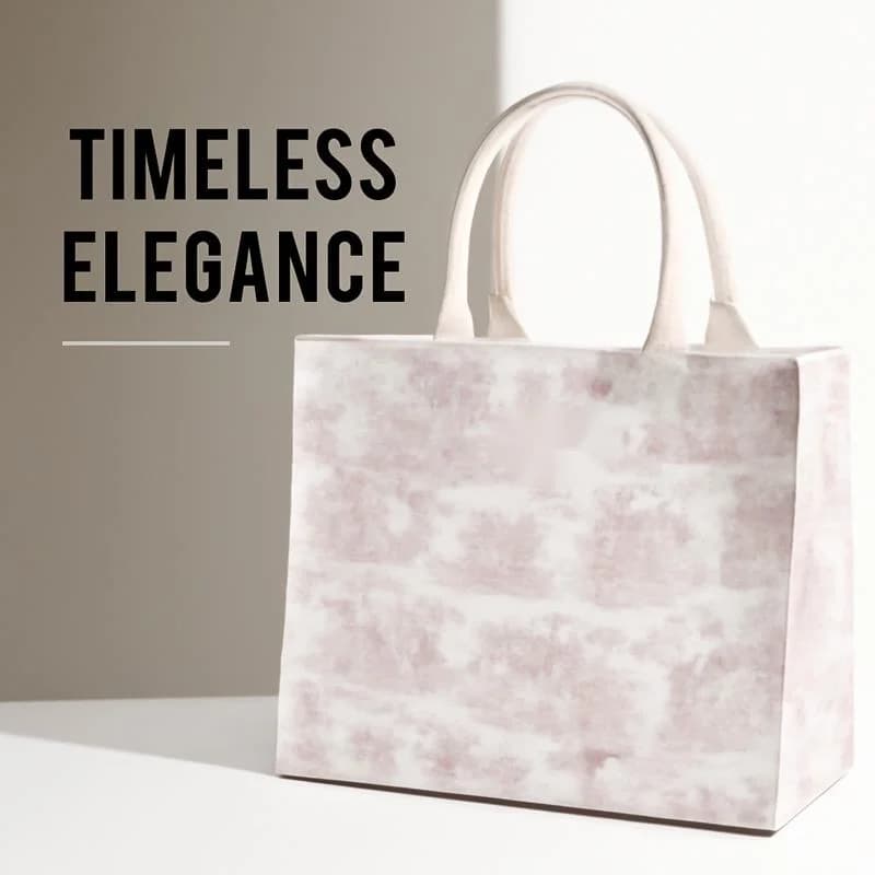 Elegant Floral Canvas Tote Bag