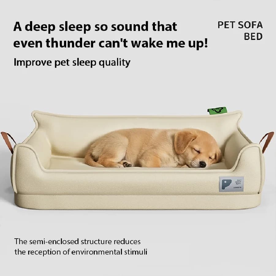 Orthopedic Leather Dog Bed Sofa