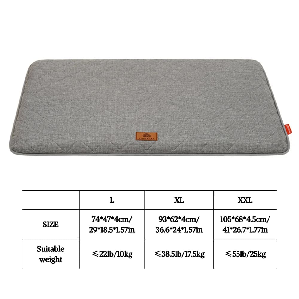 Winter Dog Bed Mat for Medium Large Dogs