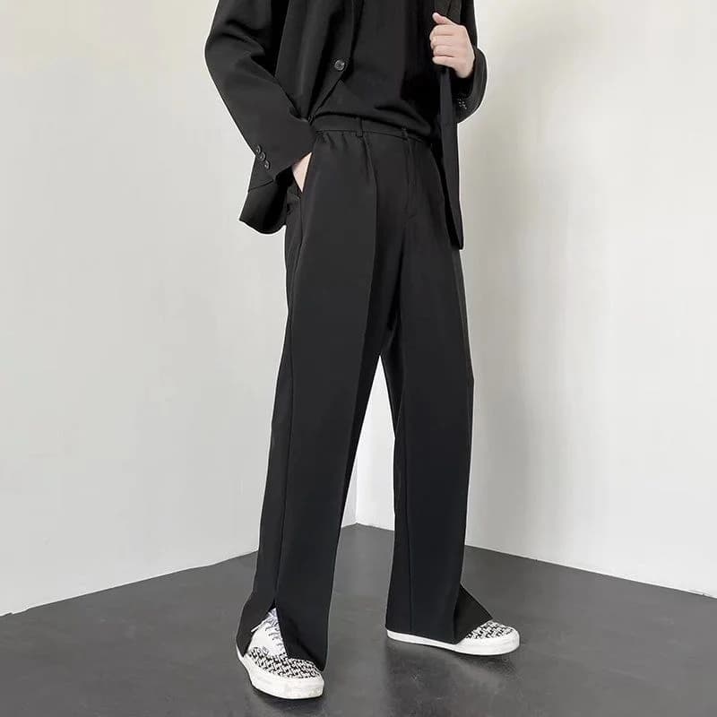 Men's Wide Leg Dress Pants