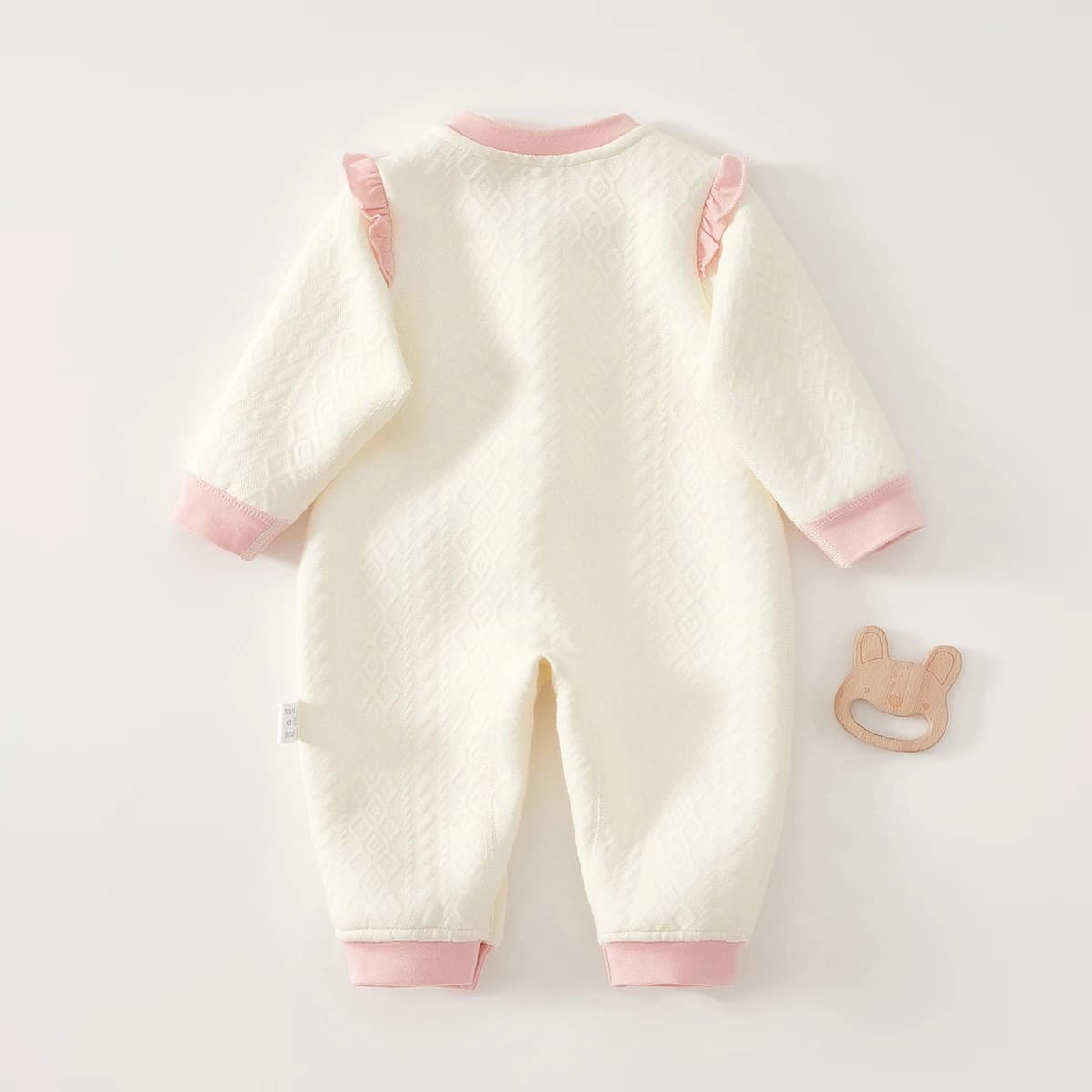 Baby Clothes for Autumn, Class A, Baby Girl Full-Month Outfit, One-Piece Romper, Baby Thermal Silk-Lined Newborn Bodysuit