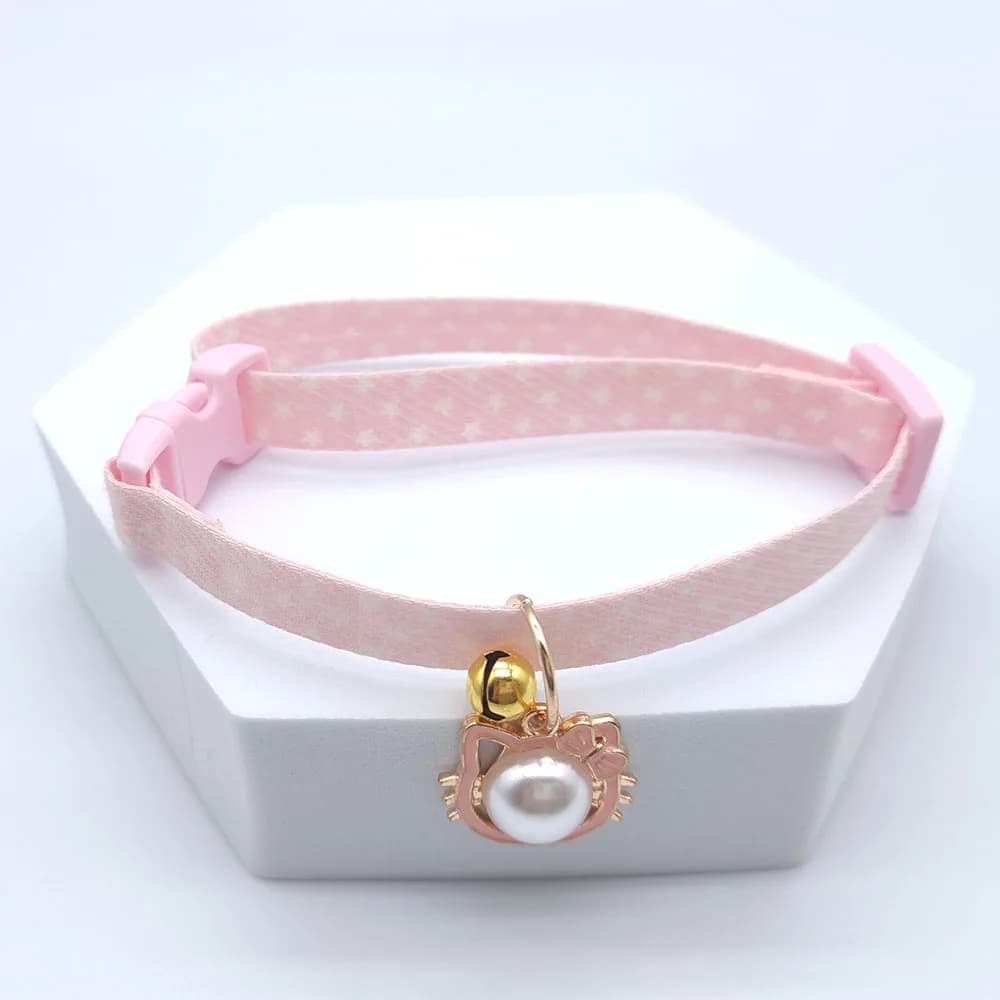 Adjustable Small Dog and Cat Collar with Bell