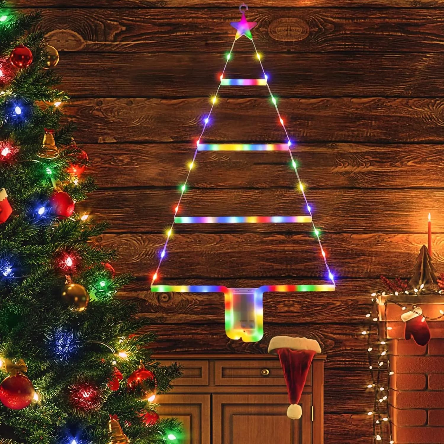 Christmas Tree LED Ladder Lights
