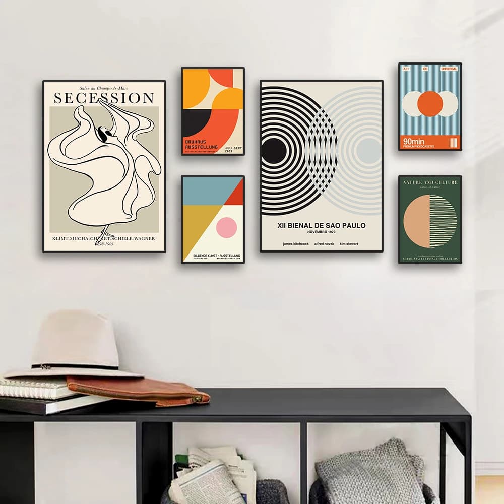 Modern Abstract Bauhaus Nordic Wall Art Poster