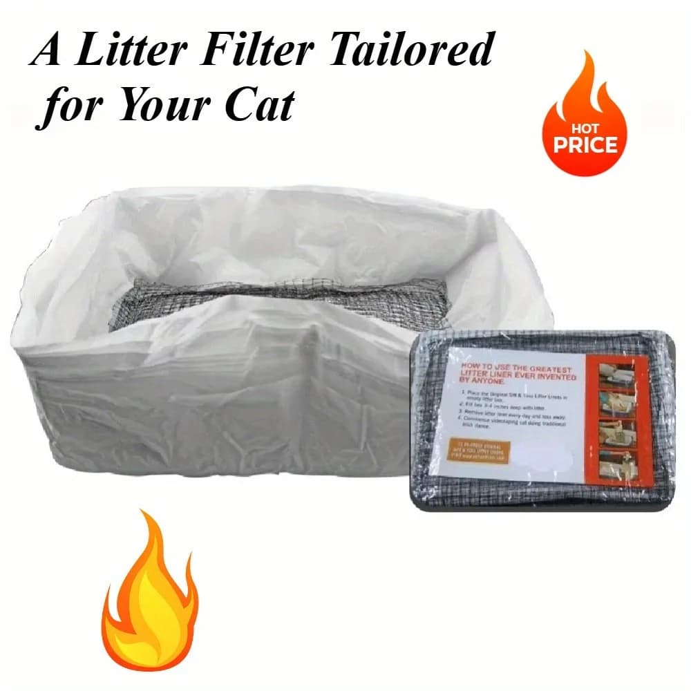 Washable Cat Litter Box Filters (10-Pack)