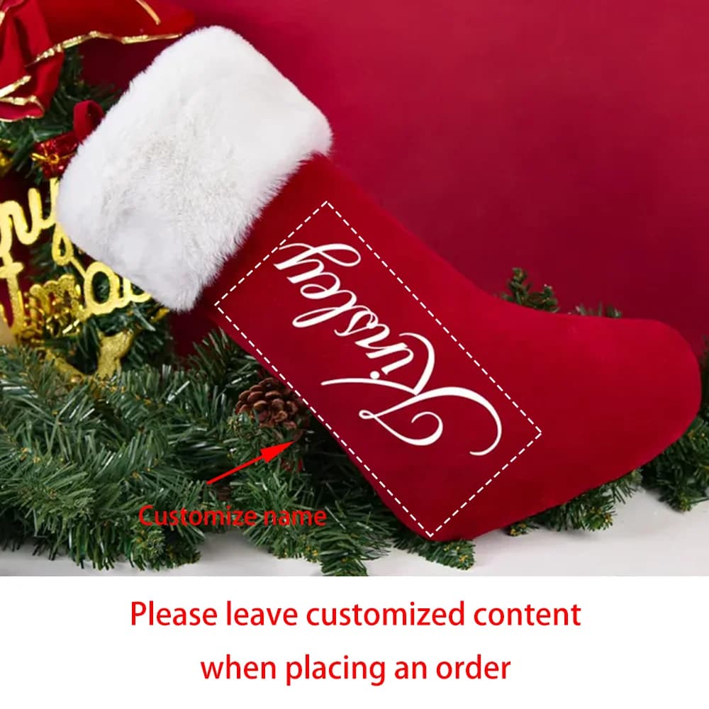 Personalized Plush Christmas Stocking