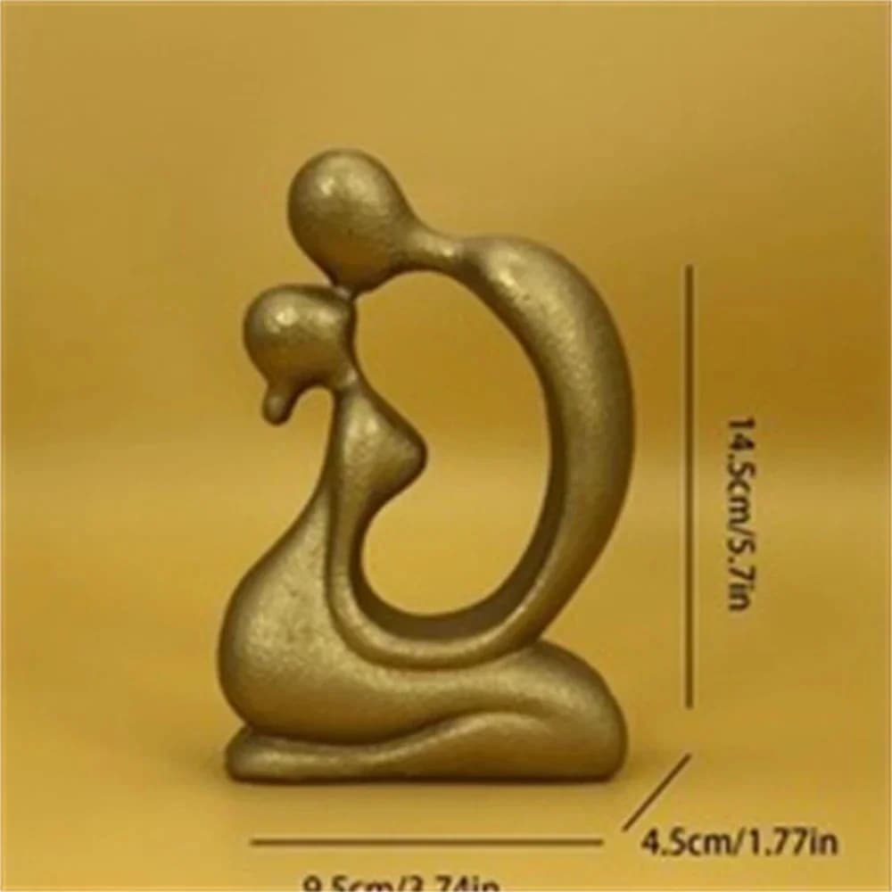 Bedroom decoration, home decor, creative resin, kissing couple sculpture, Scandinavian modern art, multi-color home decor