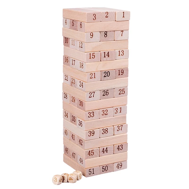 Wooden Stacking Blocks Strategy Game