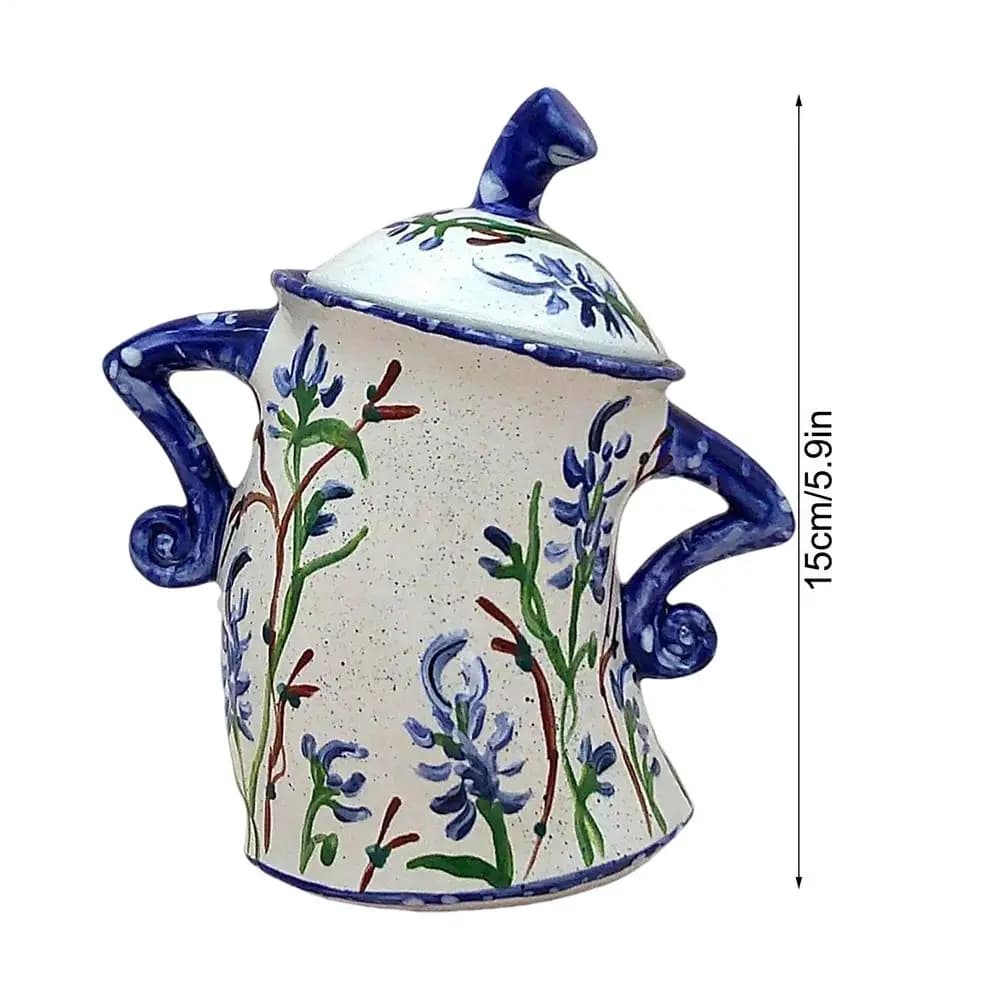 Resin Storage Jar with Hands on Hips Design