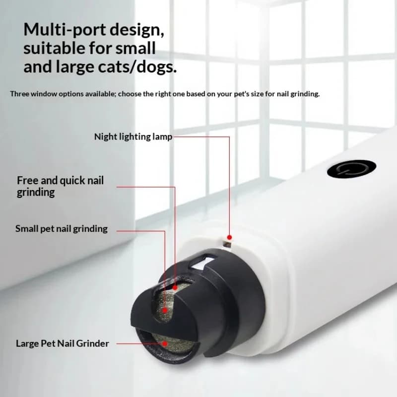 Silent Electric Pet Nail File