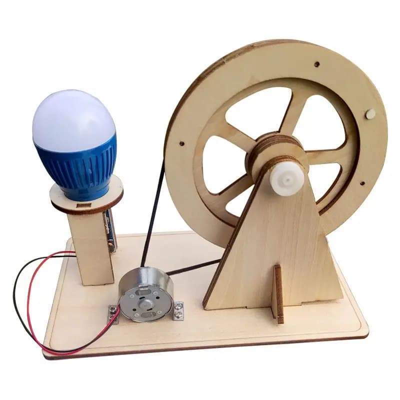 Hand-cranked Generator Handmade Diy Material Physics Stem Toys Experiment Random Color