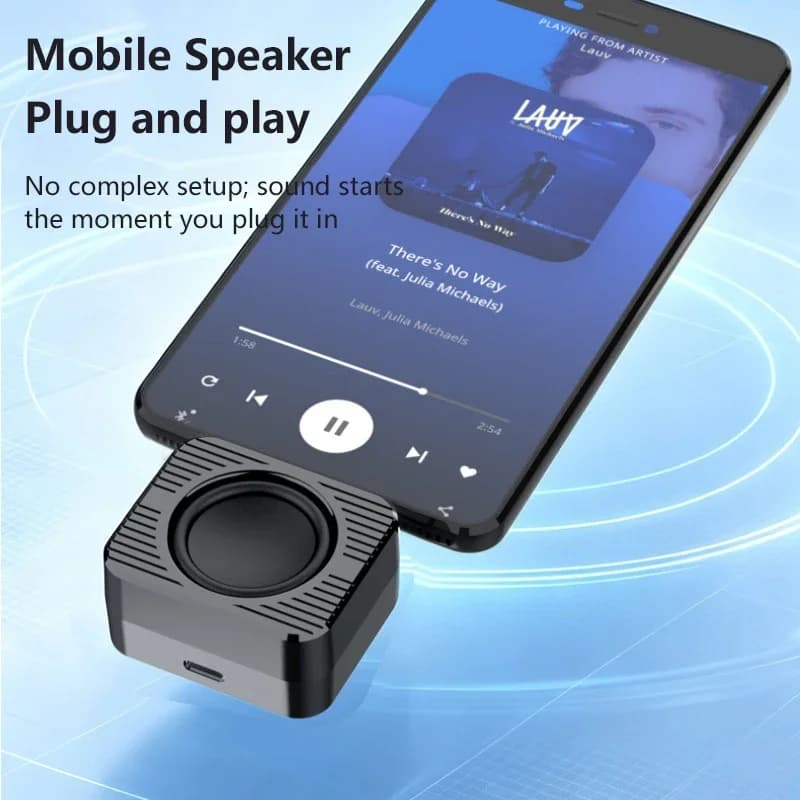 Type-C Rechargeable Compact External Speaker