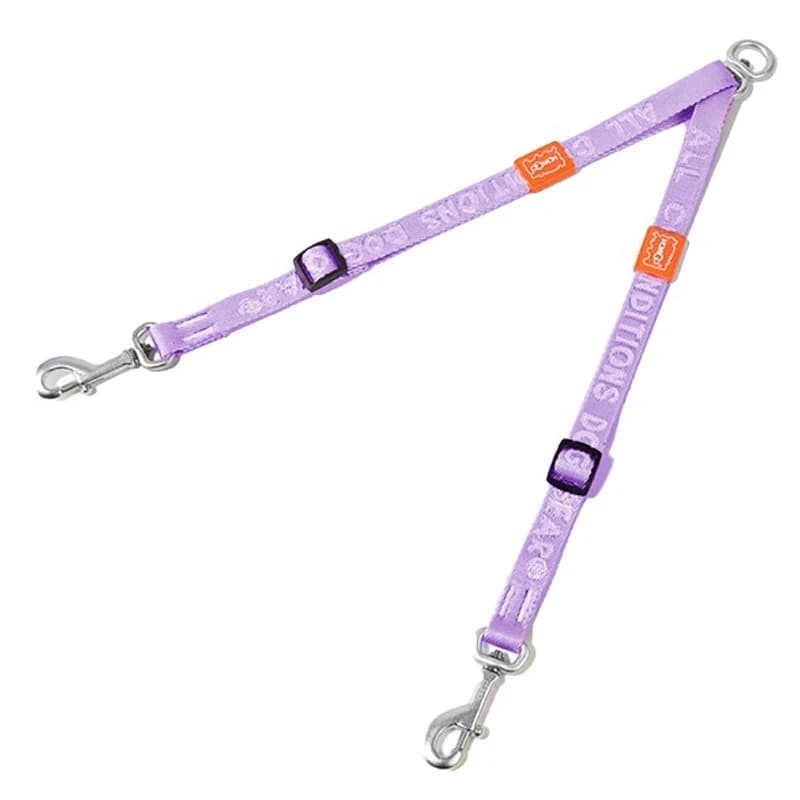 Dual Dog Leash Coupler with 360° Swivel