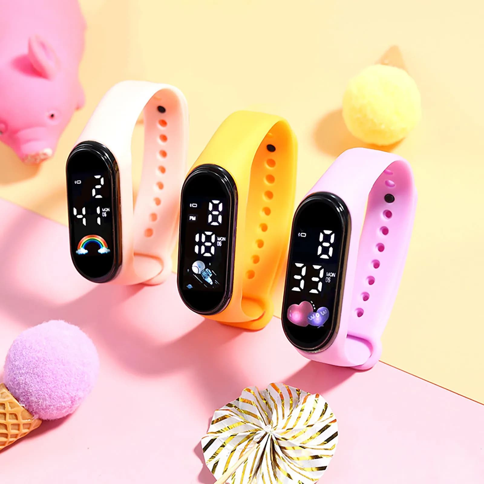 Kawaii Waterproof Kids Smart Watch