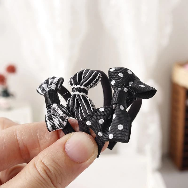 Mini Bow Hoop Headband for Dolls