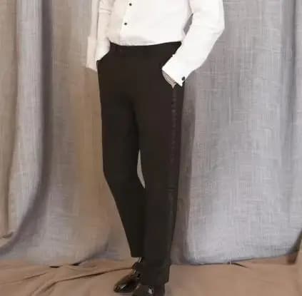 Men's Slim Fit Three-Piece Suit with Vest