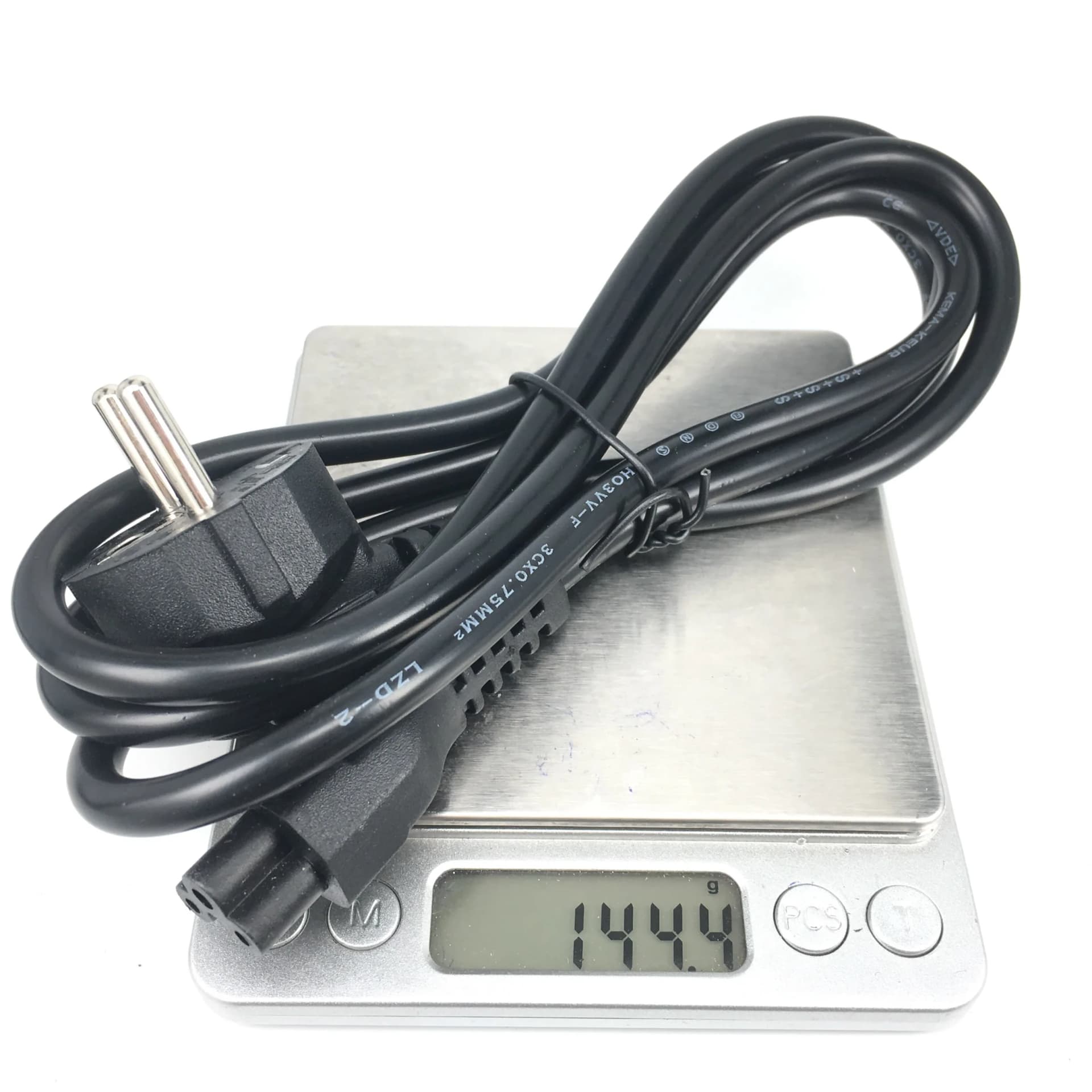 EU European AC Power Cord Euro IEC C5 Power Extension Cable 1.2m 1.5m Power Cable For Notebook Laptop PC Computer Monitor