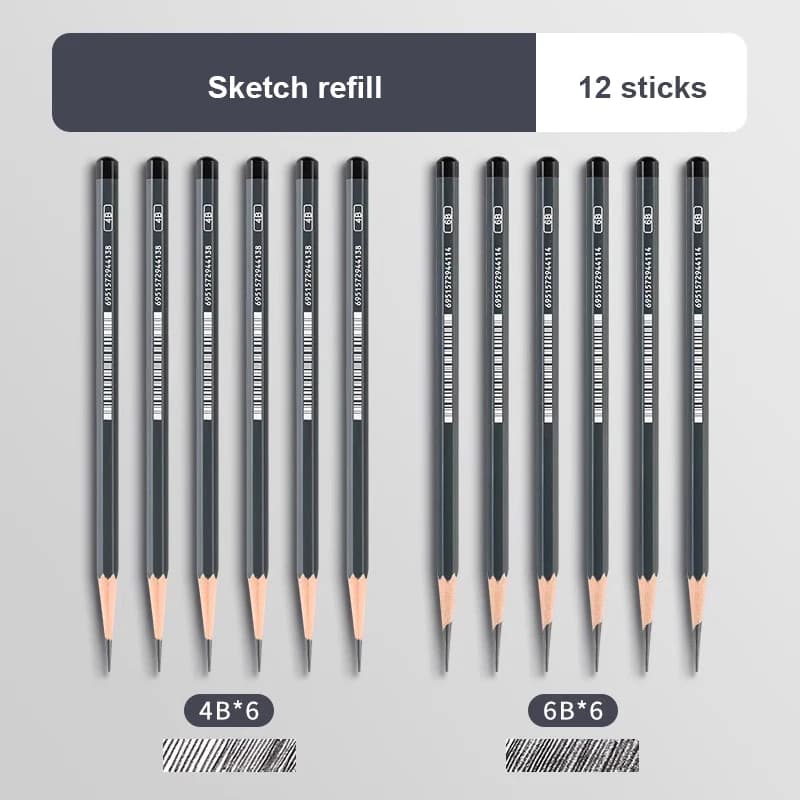 12Pcs 4B 6B