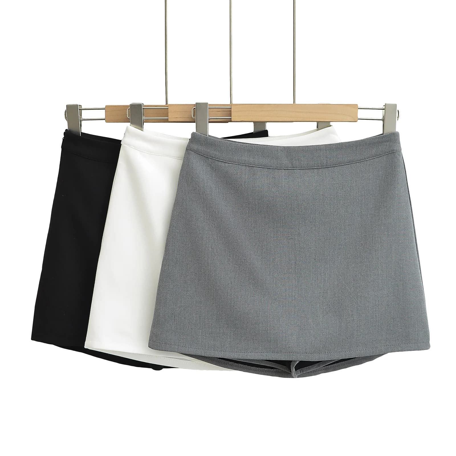 Black Mini Pencil Skirt with Shorts