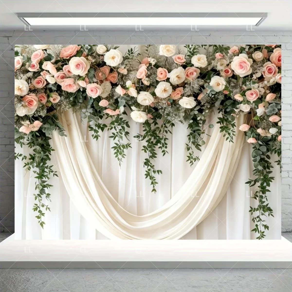 Wedding Flower Photo Backdrop