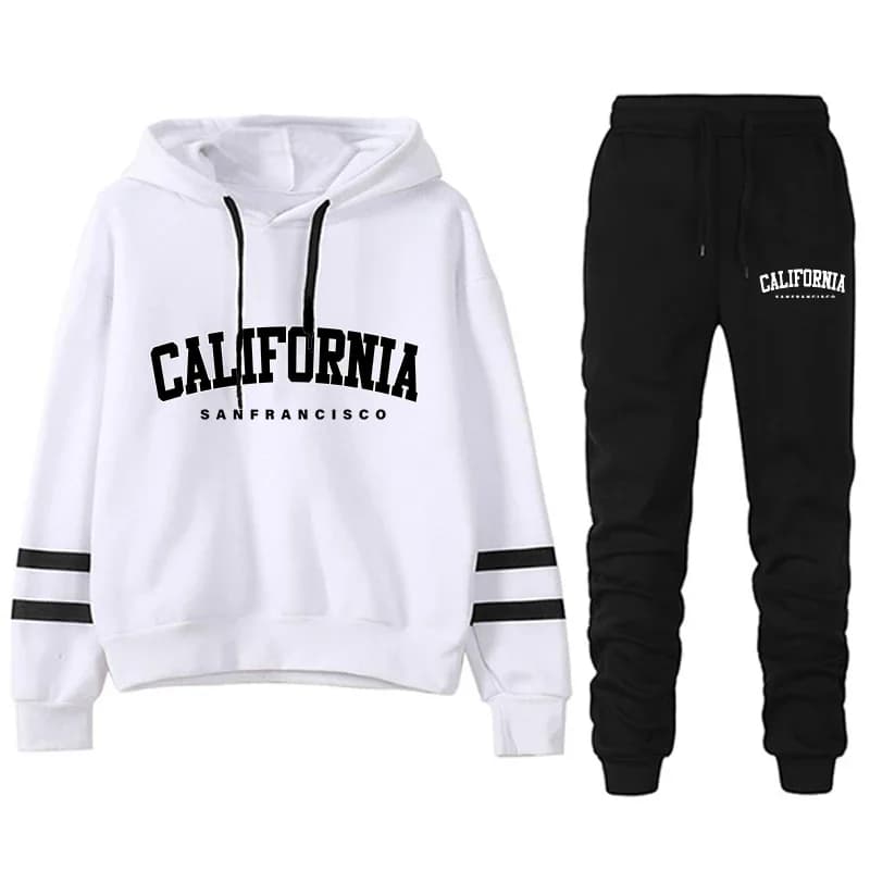 Women's Pullover Hoodie Jogger Set