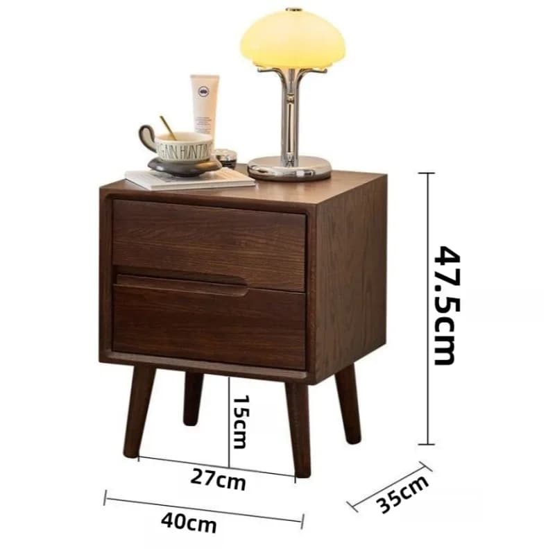Wooden Bedside Tables Vintage Nightstands Luxury Bedroom Nightstand Aesthetic Side Bed Table with Drawers Storage Furniture