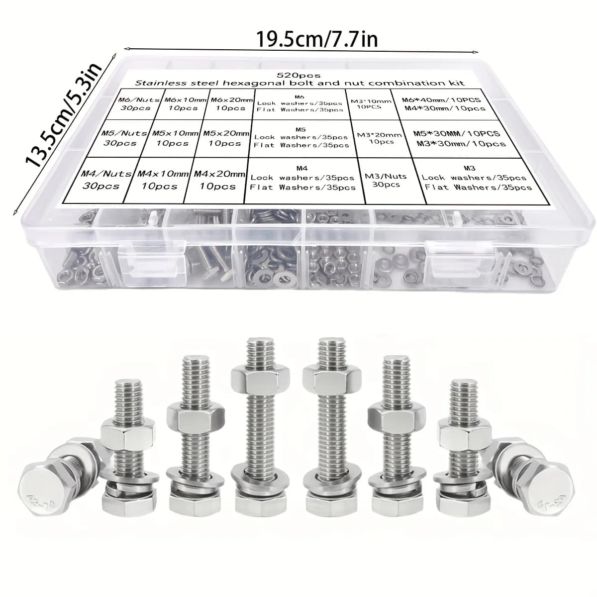 Stainless Steel Bolt Assortment Kit