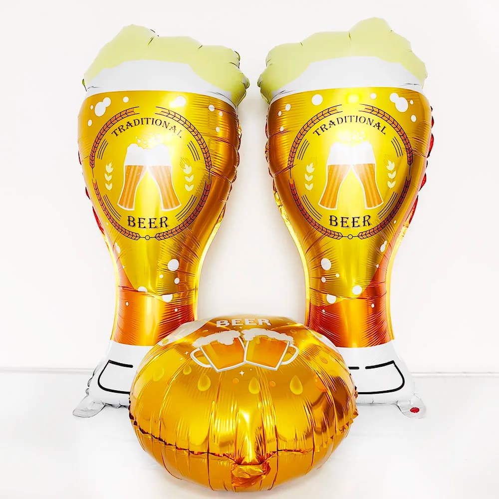 Adult Birthday Party Whisky Champagne Beer Cups Balloon Beer Cheers Father's Day 30th 40th 50th 60th Birthday Party Decor