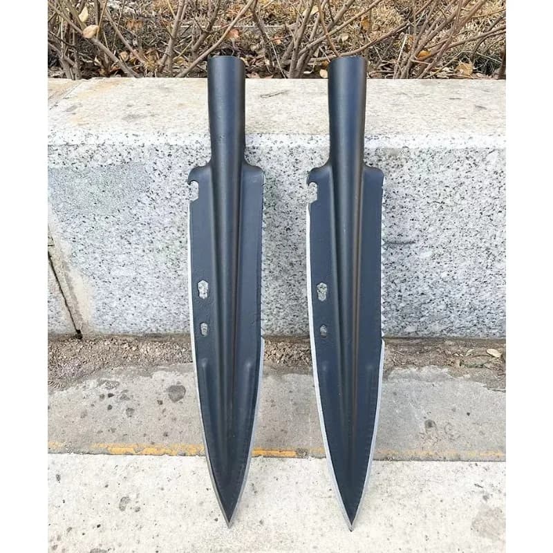 Hand-forged integrated long agricultural tools, multi-functional practical tools for chopping firewood and animal husbandry