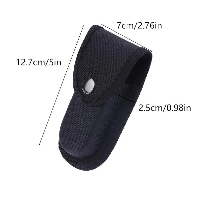 Camping Necessities: Folding Pliers & Knife Storage Bag with Flashlight Protective Sheath