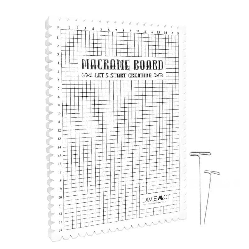 Macramé Project Board with Grid Lines