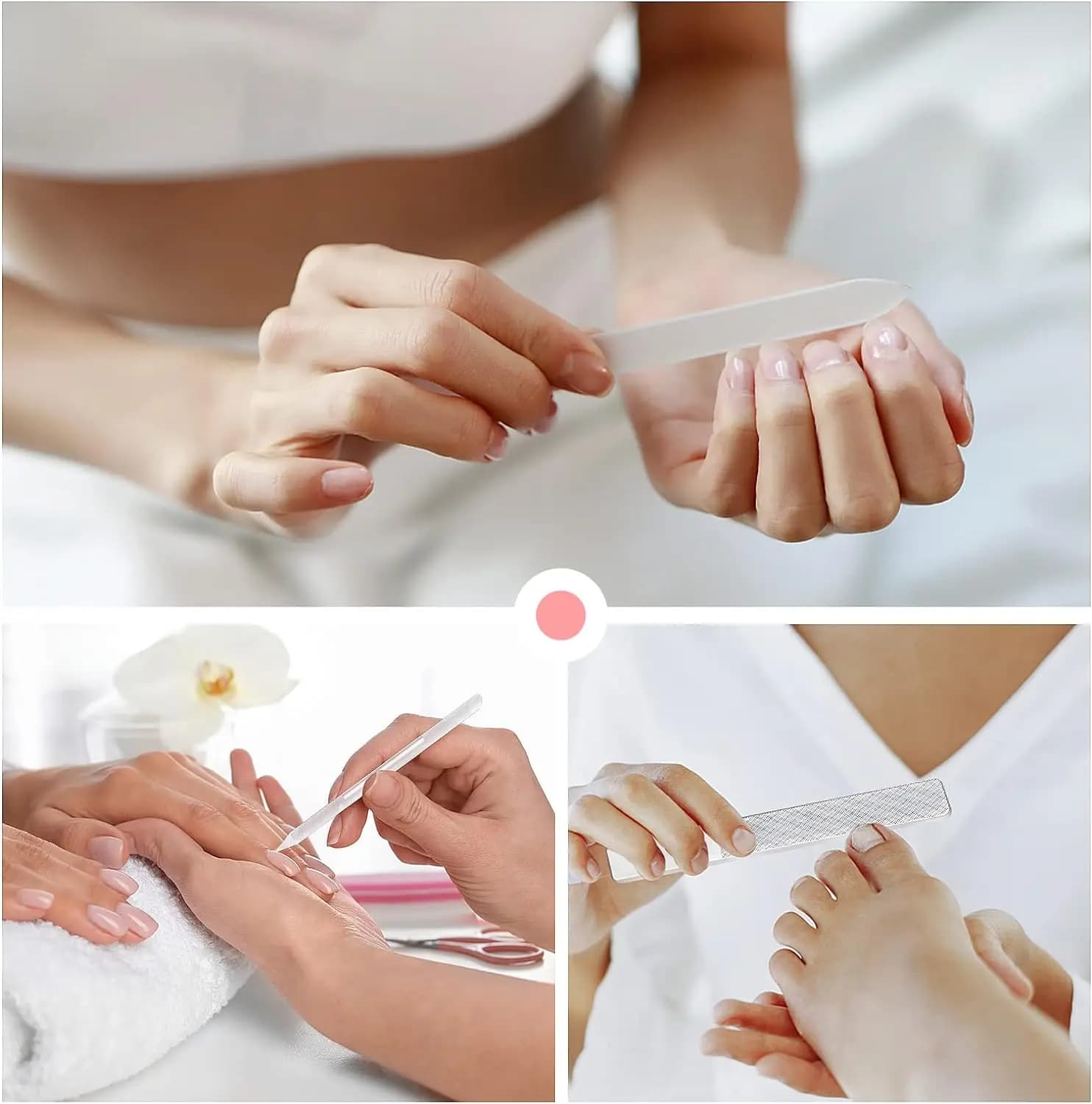 Glass Nail File and Cuticle Tool Kit