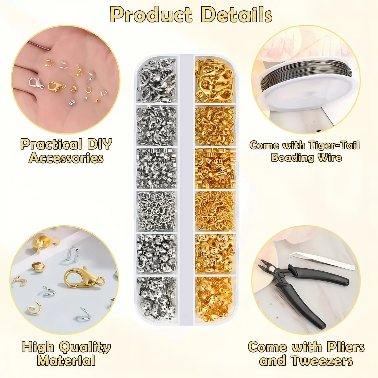 Jewelry Making DIY Bead Wire Accessory Kit