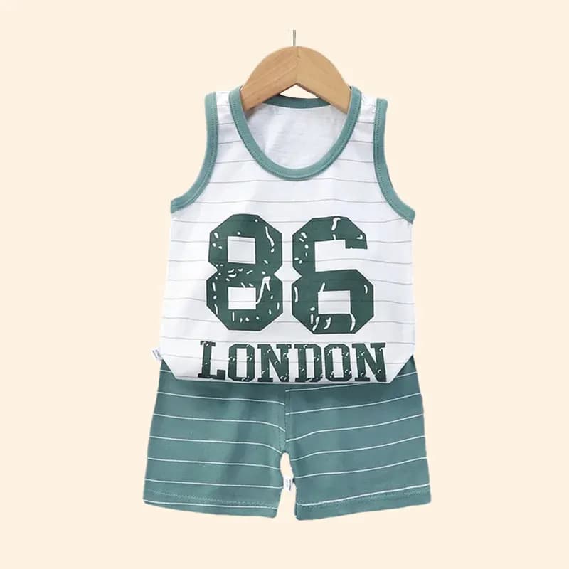 Children's Cotton Vest and Shorts Set