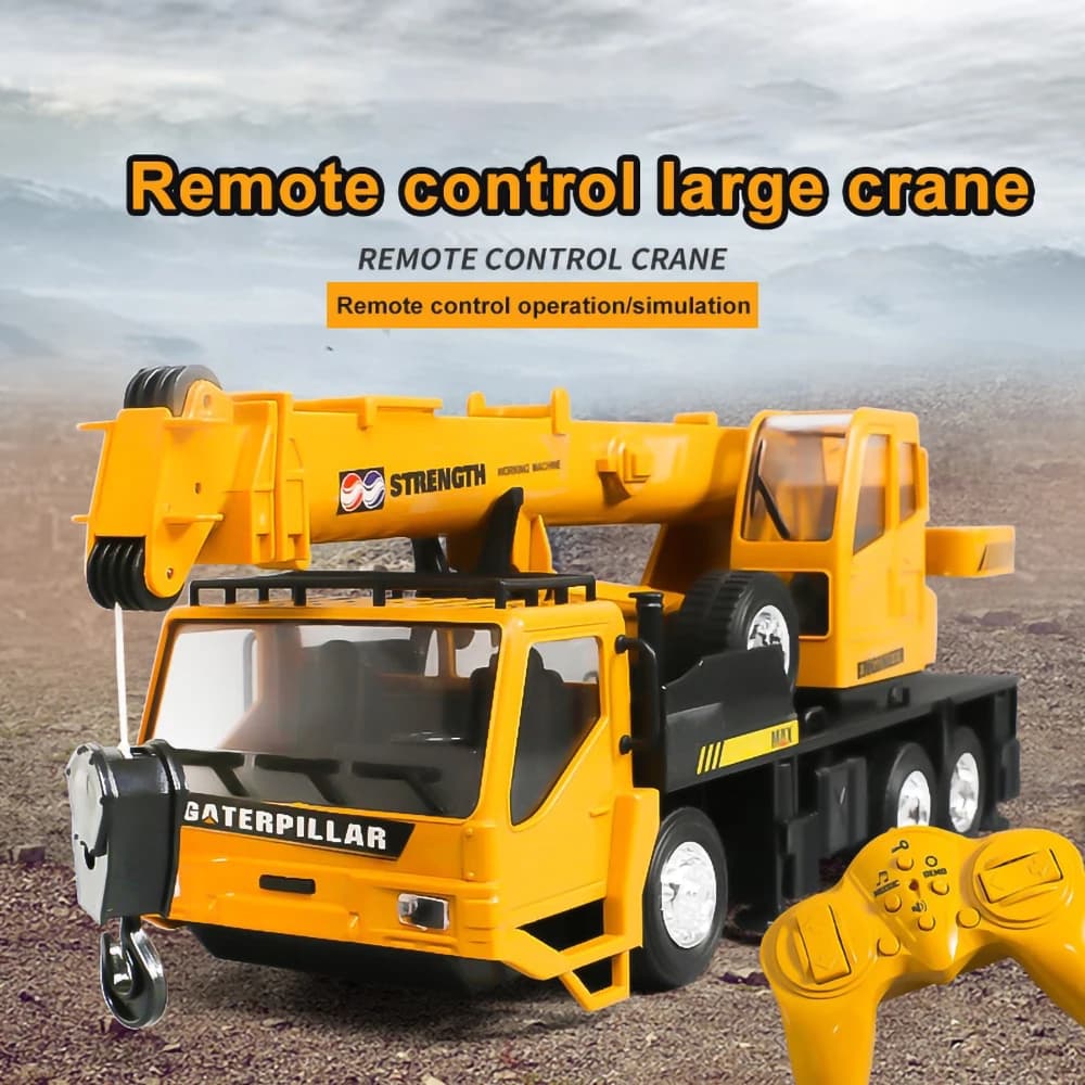 Remote Control Alloy Crane Construction Toy