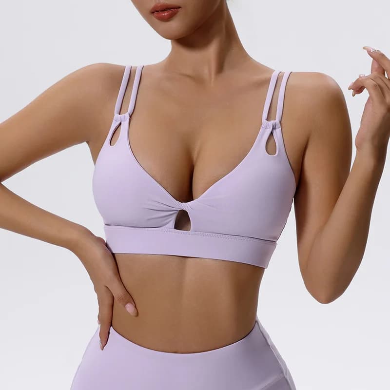 Women's Sports Bra with Shock-Absorbing Support