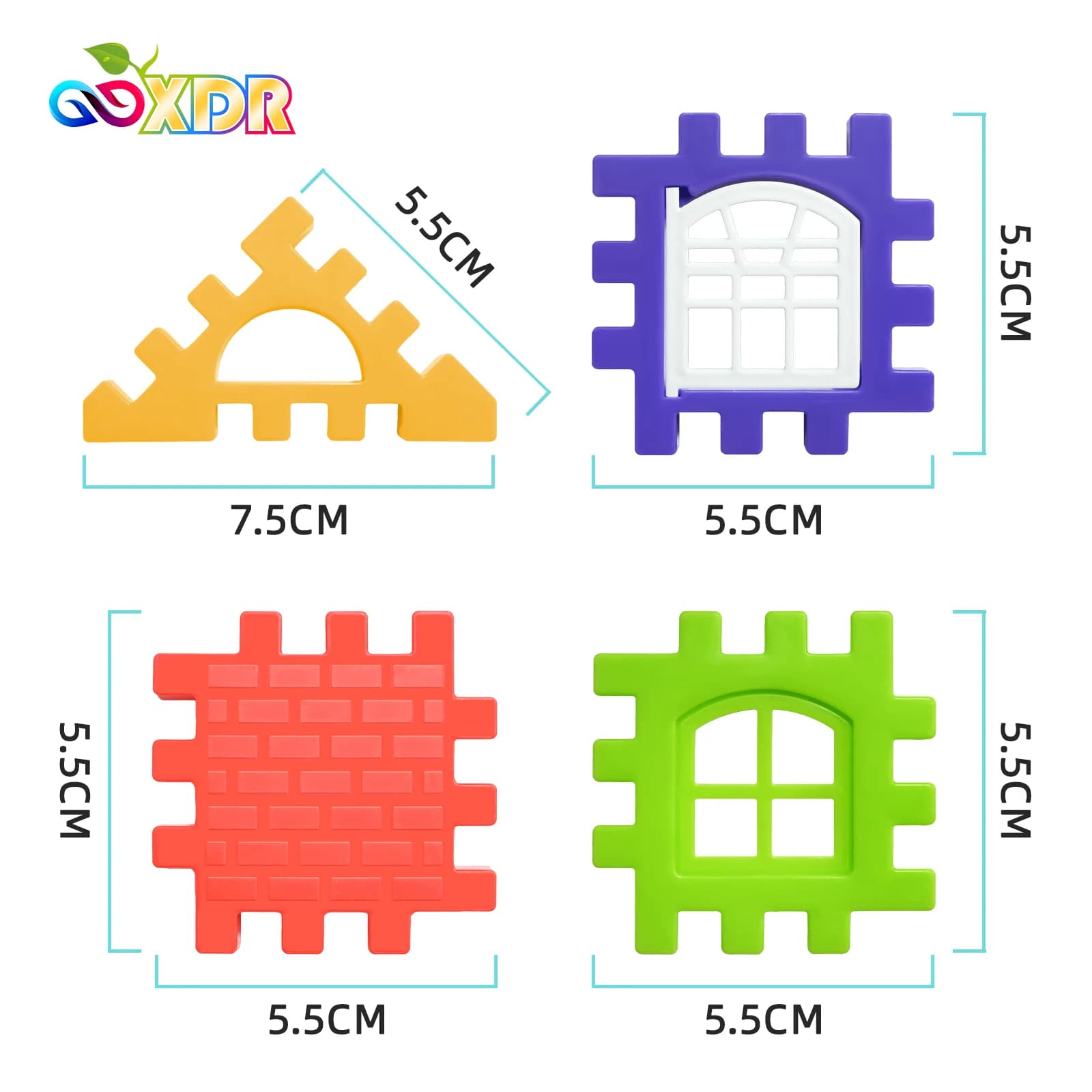 Colorful Building Block House Construction Set