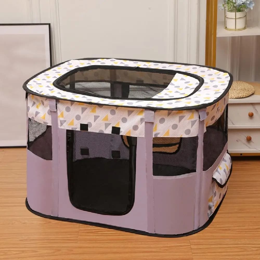 Portable Collapsible Pet Playpen with Oxford Cloth